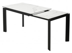 Стол CORNER 120 MATTE STATUARIO Белый мрамор матовый керамика, стекло/ черный каркас, ®DISAUR в Невьянске - nevyansk.ok-mebel.com | фото 4