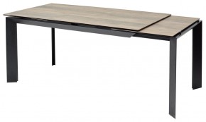 Стол CREMONA 180 KL-61 Под дерево, итальянская керамика / черный каркас, ®DISAUR в Невьянске - nevyansk.ok-mebel.com | фото 7