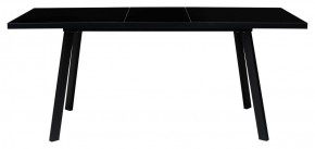 Стол ФИН 120 Черный, стекло/ Черный каркас М-City в Невьянске - nevyansk.ok-mebel.com | фото 1