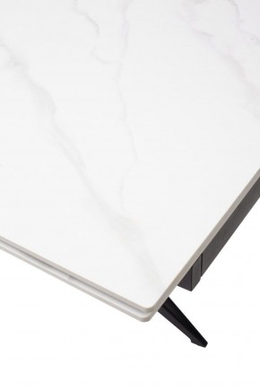 Стол FORIO 160 MATT WHITE MARBLE SOLID CERAMIC / BLACK, ®DISAUR в Невьянске - nevyansk.ok-mebel.com | фото 9