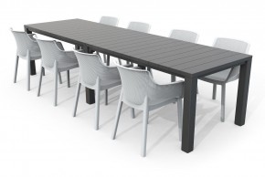 Стол раскладной Джули (Julie Double table 2 configurations) Графит в Невьянске - nevyansk.ok-mebel.com | фото 7