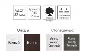 Стол раскладной Ялта-2 (опоры массив резной) в Невьянске - nevyansk.ok-mebel.com | фото 4