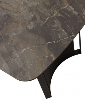 Стол RASMUS 160 KL-80 Серый мрамор, итальянская керамика / черный каркас, ®DISAUR в Невьянске - nevyansk.ok-mebel.com | фото 9