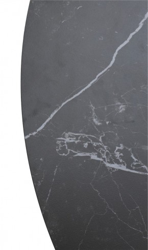 Стол TERNI 120 MATT BLACK MARBLE SOLID CERAMIC Черный мрамор матовый, керамика /Черн.каркас, ®DISAUR в Невьянске - nevyansk.ok-mebel.com | фото 9