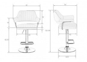 Стул барный DOBRIN CHARLY LM-5019 (черный) в Невьянске - nevyansk.ok-mebel.com | фото 2