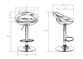 Стул барный DOBRIN DISCO LM-1010 (белый) в Невьянске - nevyansk.ok-mebel.com | фото 2