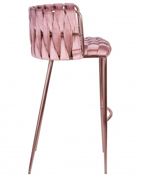 Стул барный DOBRIN EMMA ROSE GOLD, розовый велюр (VF-10) в Невьянске - nevyansk.ok-mebel.com | фото 3