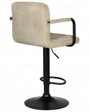 Стул барный DOBRIN KRUGER ARM BLACK, бежевый вельвет (LAR-E2041-04) в Невьянске - nevyansk.ok-mebel.com | фото 4