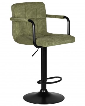 Стул барный DOBRIN KRUGER ARM BLACK, зеленый вельвет (LAR-E2041-7) в Невьянске - nevyansk.ok-mebel.com | фото 2