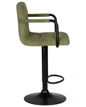 Стул барный DOBRIN KRUGER ARM BLACK, зеленый вельвет (LAR-E2041-7) в Невьянске - nevyansk.ok-mebel.com | фото 3