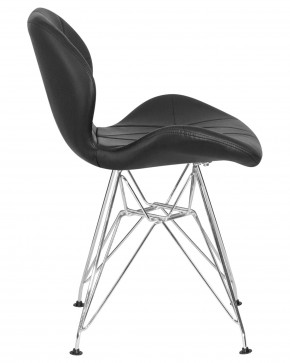 Стул обеденный DOBRIN BUTTERFLY CHROME, ножки хром, цвет чёрный в Невьянске - nevyansk.ok-mebel.com | фото 3