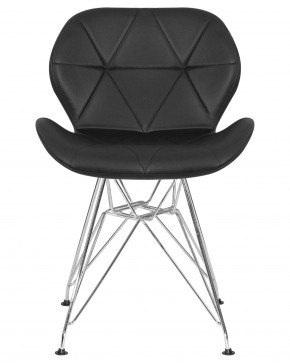 Стул обеденный DOBRIN BUTTERFLY CHROME, ножки хром, цвет чёрный в Невьянске - nevyansk.ok-mebel.com | фото 7