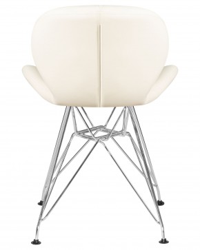Стул обеденный DOBRIN BUTTERFLY CHROME, ножки хром, цвет кремовый в Невьянске - nevyansk.ok-mebel.com | фото 5