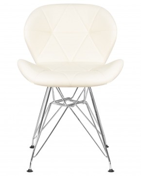 Стул обеденный DOBRIN BUTTERFLY CHROME, ножки хром, цвет кремовый в Невьянске - nevyansk.ok-mebel.com | фото 6