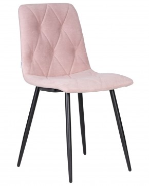 Стул обеденный DOBRIN CHILLY ROMBO, Розовый Simple 03, основание черное в Невьянске - nevyansk.ok-mebel.com | фото