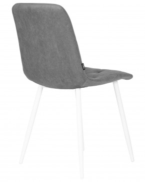 Стул обеденный DOBRIN CHILLY ROMBO, Серый Simple 33, основание белый в Невьянске - nevyansk.ok-mebel.com | фото 4