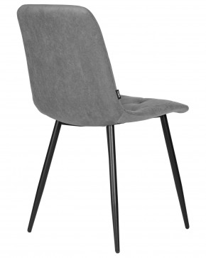 Стул обеденный DOBRIN CHILLY ROMBO, Серый Simple 33, основание черное в Невьянске - nevyansk.ok-mebel.com | фото 4
