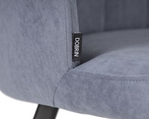 Стул обеденный DOBRIN NAOMI, ЭМАЛЬ ЧЕРНЫЙ МУАР велюр Catania Steel в Невьянске - nevyansk.ok-mebel.com | фото 7