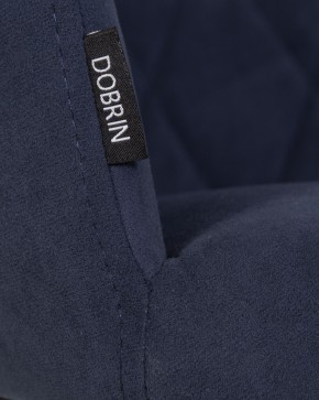 Стул обеденный DOBRIN ROBY, ЭМАЛЬ ЧЕРНЫЙ МУАР велюр Catania Dark Blue в Невьянске - nevyansk.ok-mebel.com | фото 9
