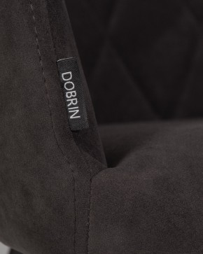 Стул обеденный DOBRIN ROBY, ЭМАЛЬ ЧЕРНЫЙ МУАР велюр Catania Espresso в Невьянске - nevyansk.ok-mebel.com | фото 9