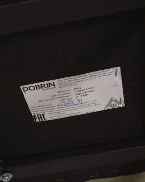 Стул обеденный DOBRIN ROBY, ЭМАЛЬ ЧЕРНЫЙ МУАР велюр Catania Forest в Невьянске - nevyansk.ok-mebel.com | фото 12