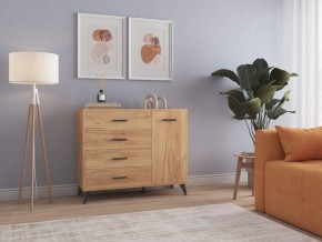 СВЕТЛАНА LOFT Комод-тумба  (дуб золотой) в Невьянске - nevyansk.ok-mebel.com | фото 3