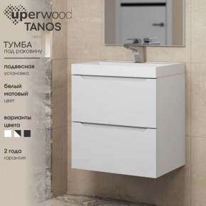Тумба под раковину Uperwood Tanos 90 см, подвесная, белая матовая в Невьянске - nevyansk.ok-mebel.com | фото 6
