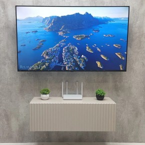 Тумба подвесная под ТВ LINES MTV3-MA 900 Бежевый (Леда-М 10.1.5) в Невьянске - nevyansk.ok-mebel.com | фото 3
