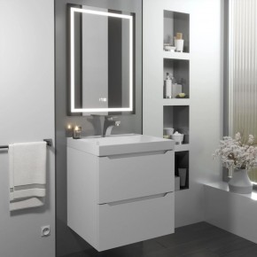 Тумба с раковиной Uperwood Tanos 50 см, подвесная, белая матовая в Невьянске - nevyansk.ok-mebel.com | фото