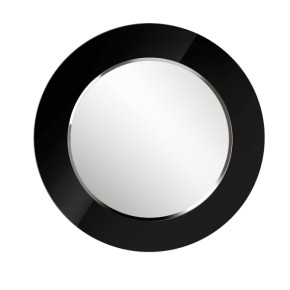 Зеркало круглое черный (РМ/02) в Невьянске - nevyansk.ok-mebel.com | фото 1
