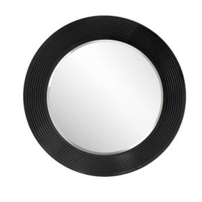 Зеркало круглое черный (РМ/02(S) в Невьянске - nevyansk.ok-mebel.com | фото