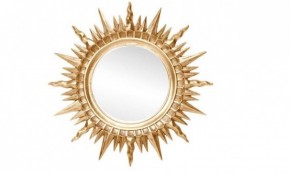 Зеркало круглое золото (1810(1) в Невьянске - nevyansk.ok-mebel.com | фото